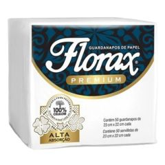 SERVILLETAS FLORAX PREMIUM 50UN 23X22CM