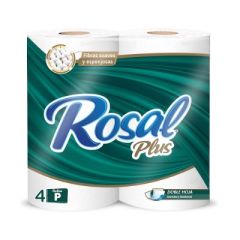 PAPEL HIG ROSAL PLUS 4 ROLLOS P 215 HOJ 