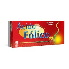 ACIDO FOLICO CALOX 10 MG 20 CAPSULAS