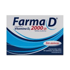 FARMA D 2000 UI S AZUCAR X 30 TABLETAS RECUBIERTAS