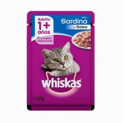 SOBRE WHISKAS ADULTO SARDINA SALSA 85G  