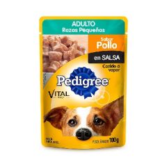 SOBRE PEDIGREE PARA ADULTOS RAZAS PEQUEÑAS SABOR POLLO 100G